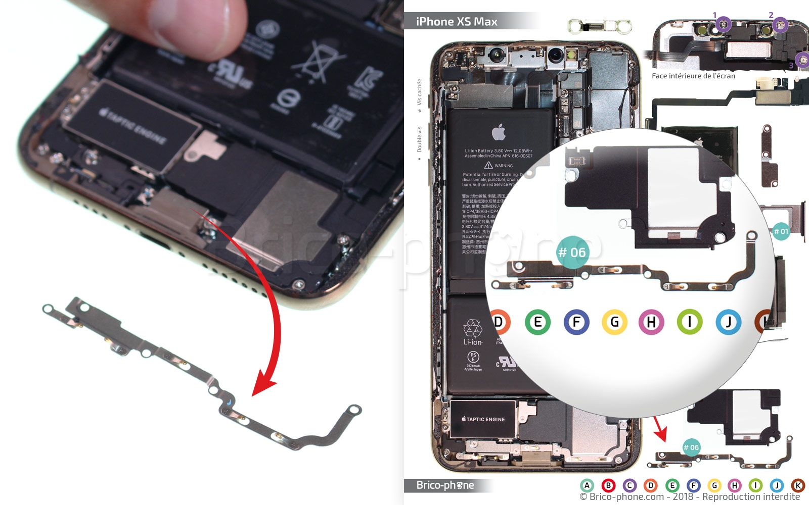 Démontage complet sur iPhone XS Max photo 3