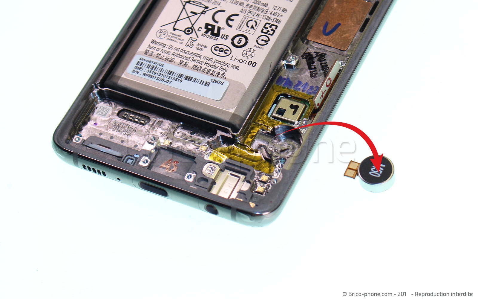 Démontage complet sur Galaxy S10 photo 2