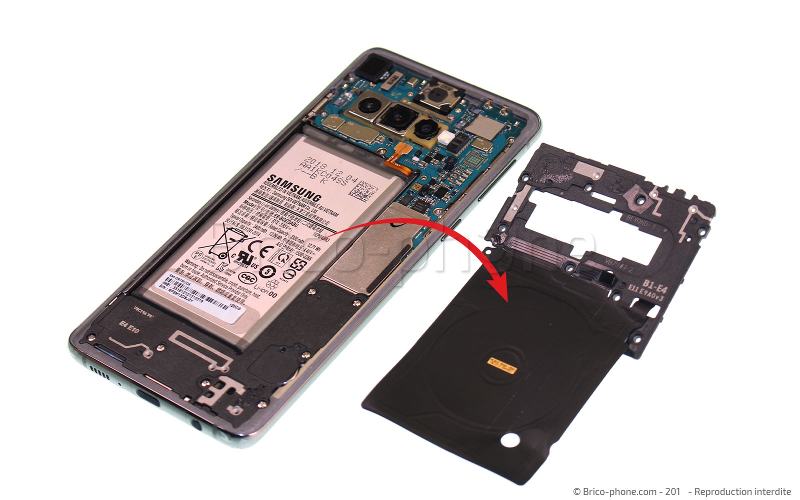 Changement de Batterie sur Galaxy S10 photo 4