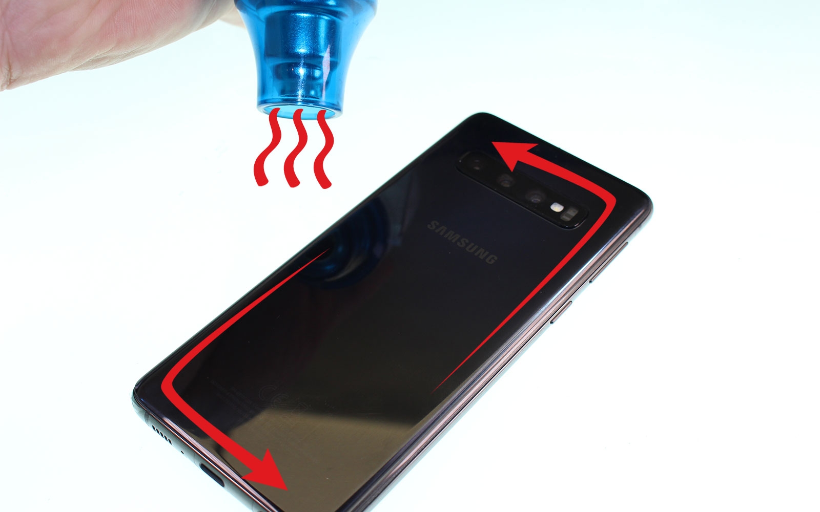 Changement de Vitre Arrière sur Galaxy S10 photo 1