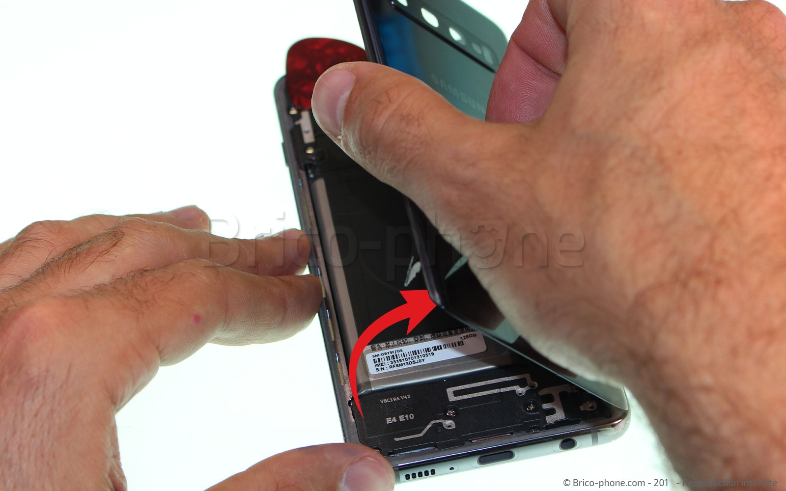 Changement de Vitre Arrière sur Galaxy S10 photo 1