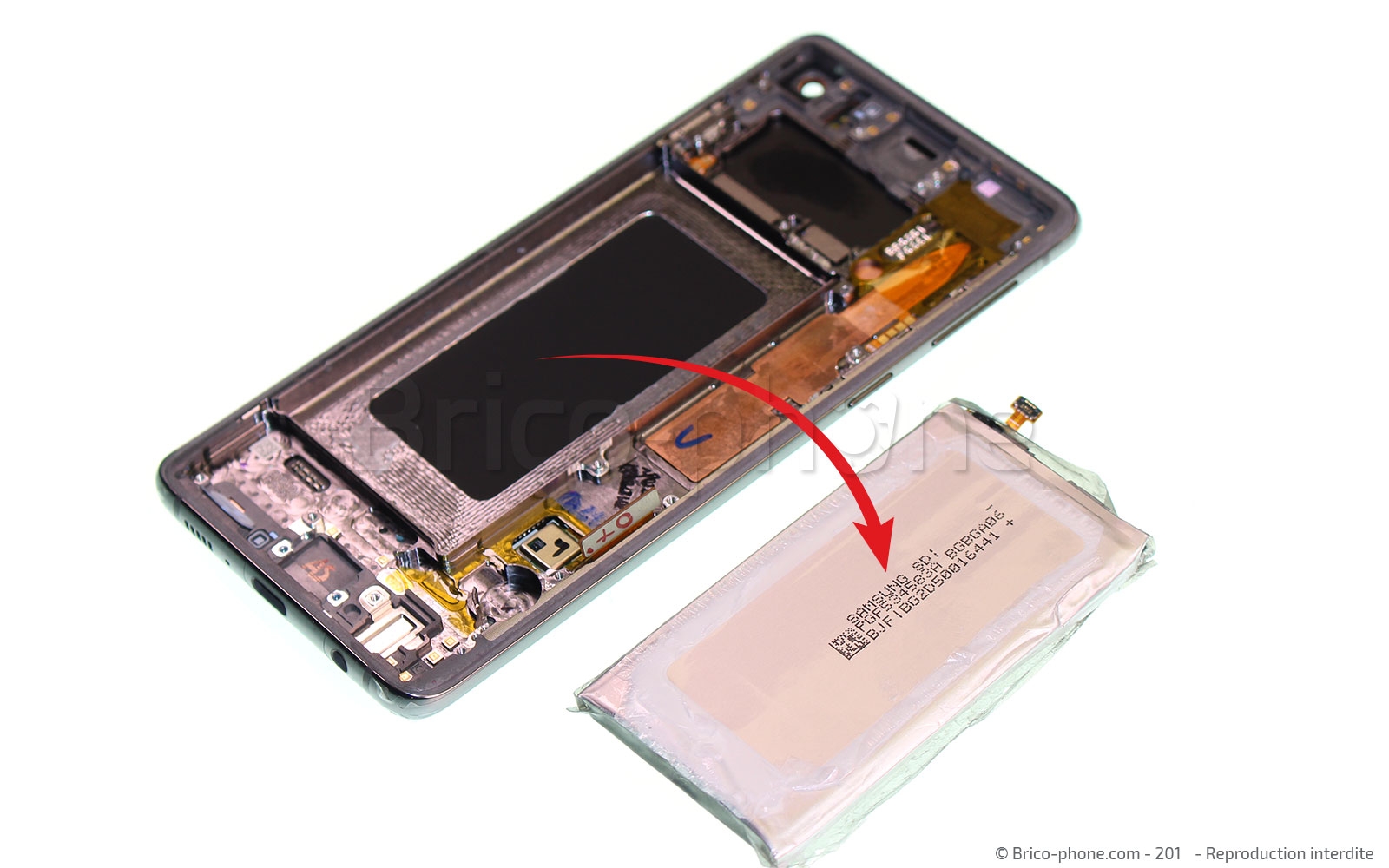 Changement de bloc écran sur Galaxy S10 photo 4