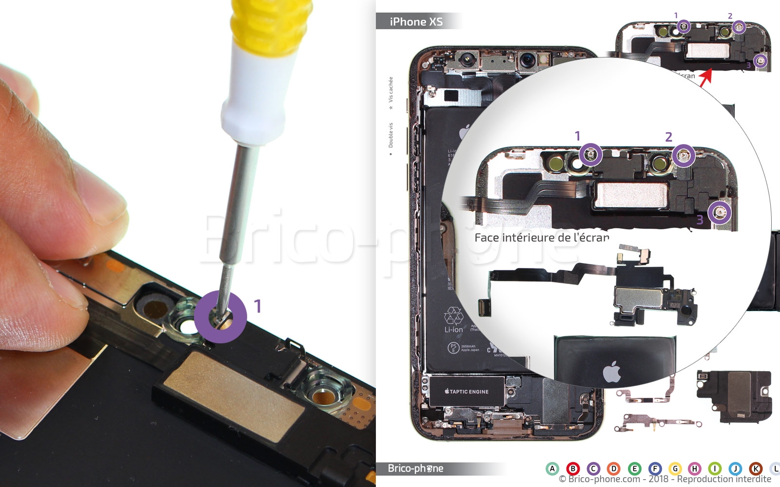 Démontage complet sur iPhone XS photo 2