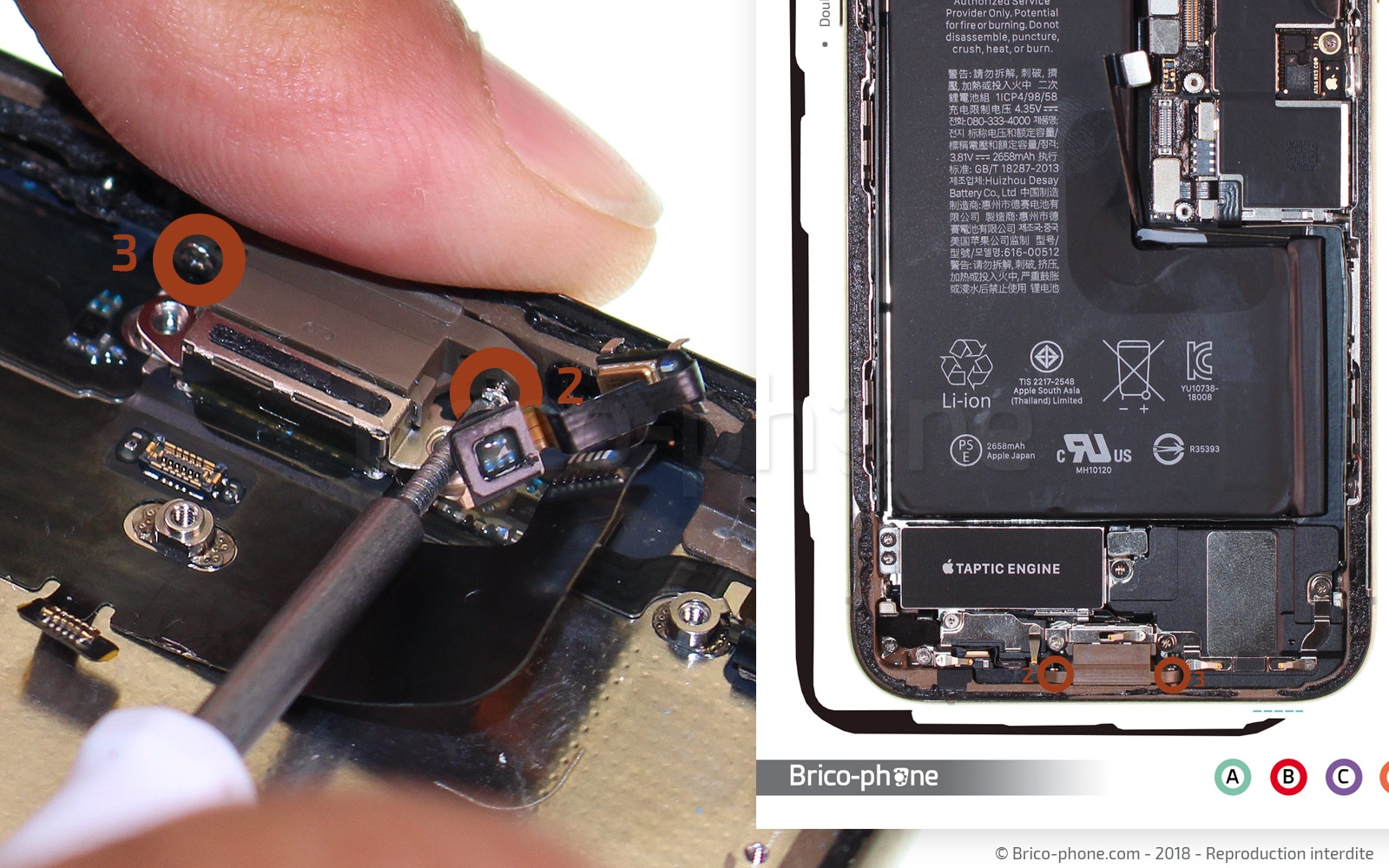 Démontage complet sur iPhone XS photo 1