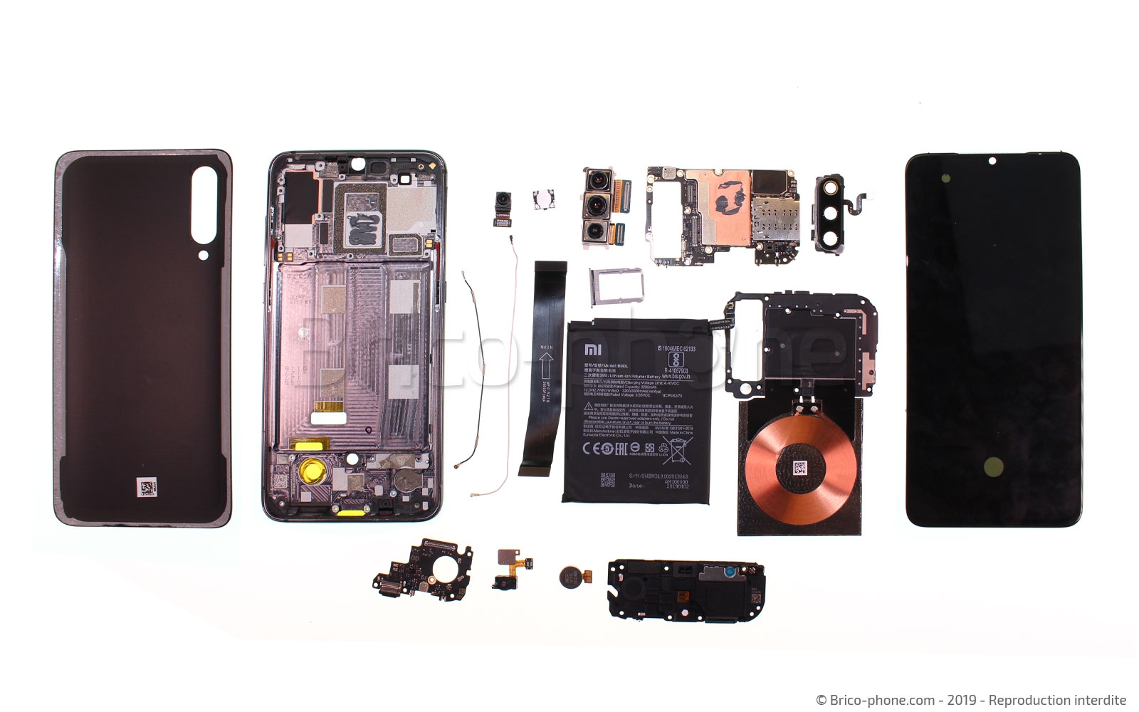 Démontage complet sur Mi 9 photo 1