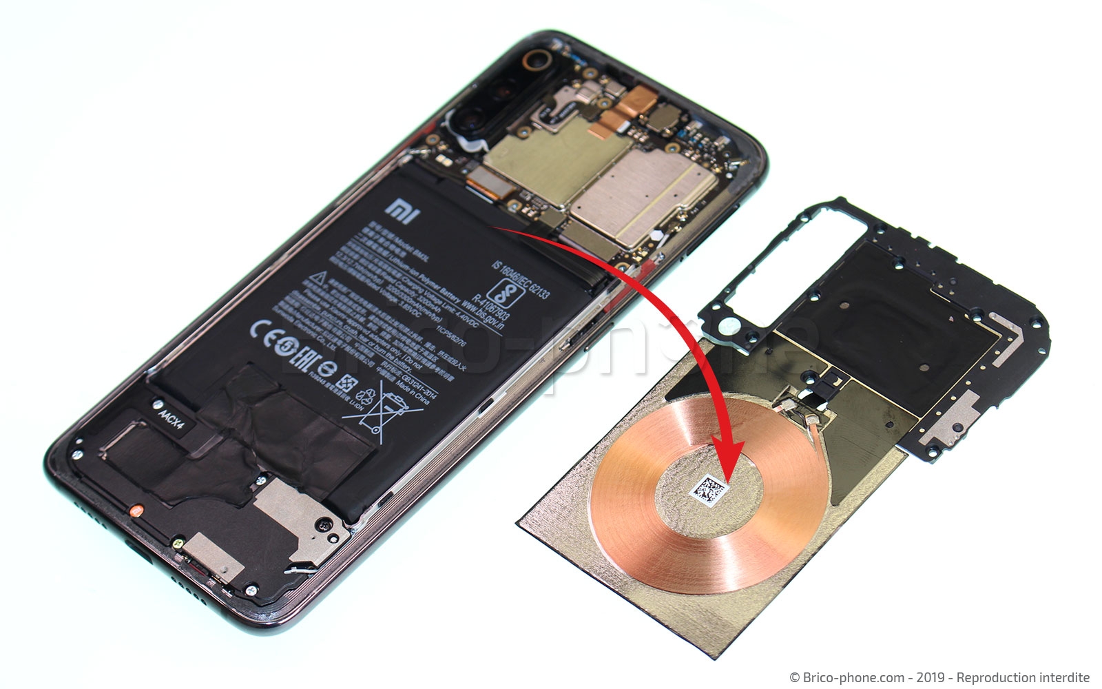 Changement de Batterie sur Mi 9 photo 4