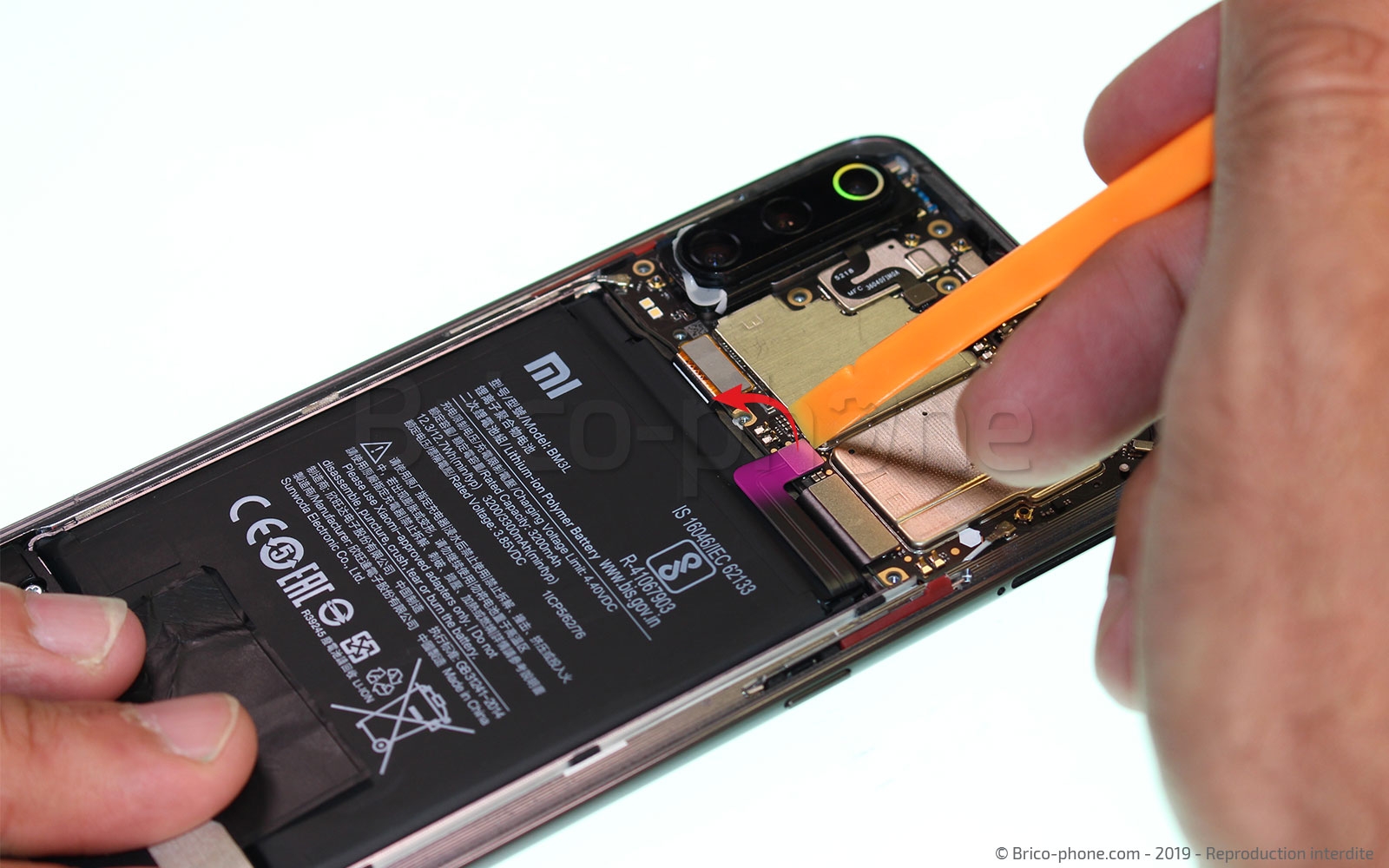 Changement de Batterie sur Mi 9 photo 1