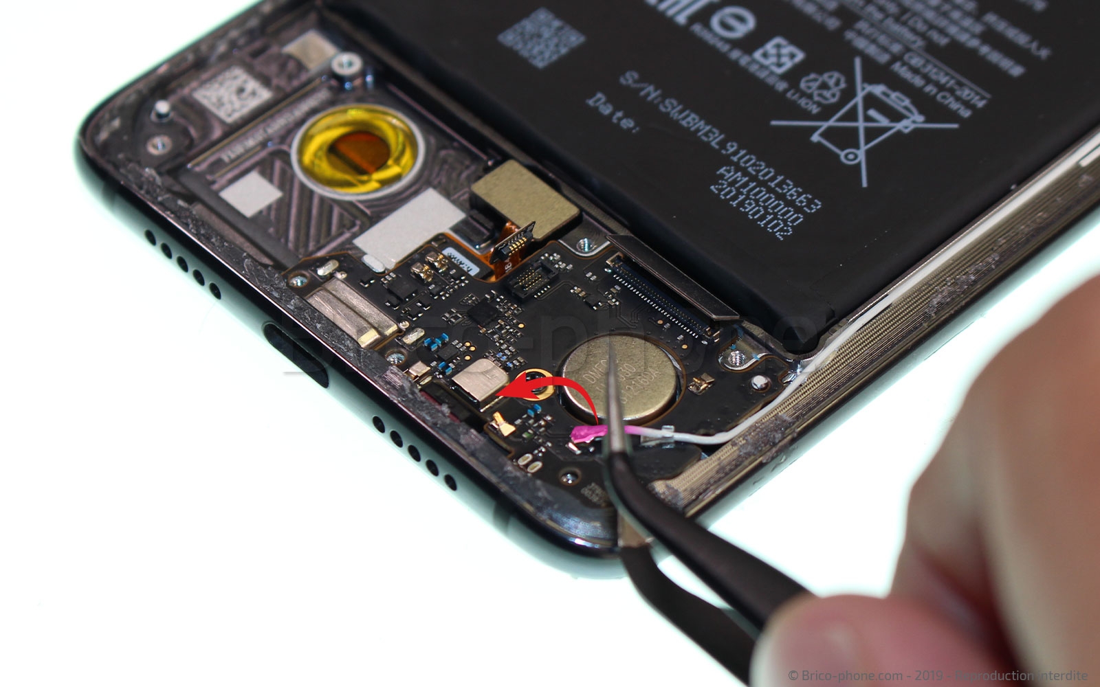 Changement du connecteur de charge sur Mi 9 photo 3