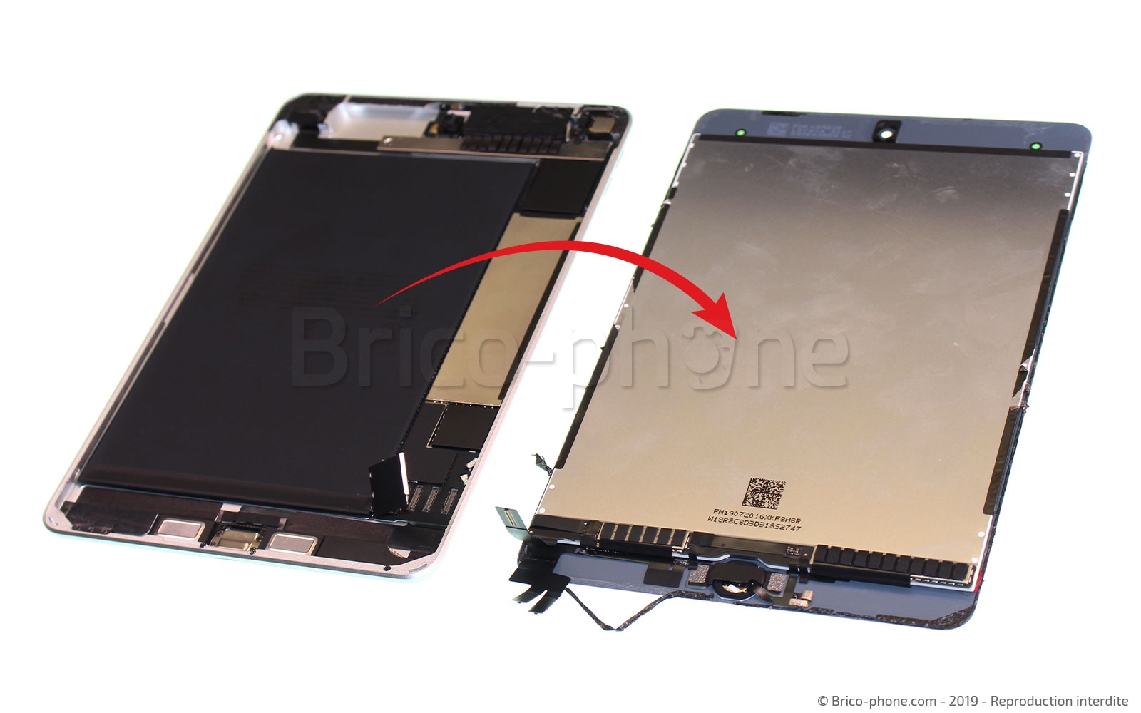 Changement d'écran (vitre+LCD) sur iPad Mini 5 photo 4