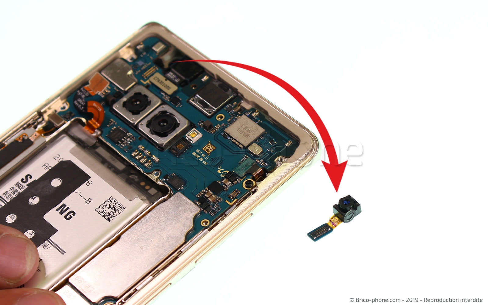 Changement de Bloc Ecran sur Galaxy Note 8 photo 4