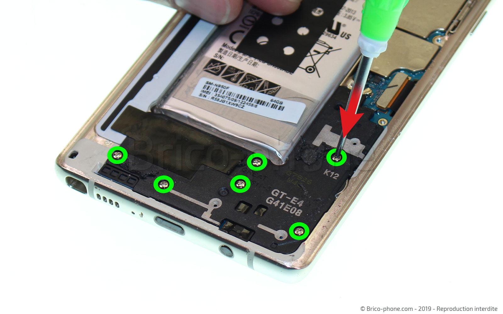 Démontage complet sur Galaxy Note 8 photo 1