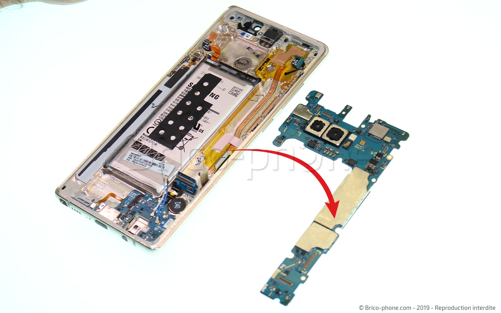 Démontage complet sur Galaxy Note 8 photo 4