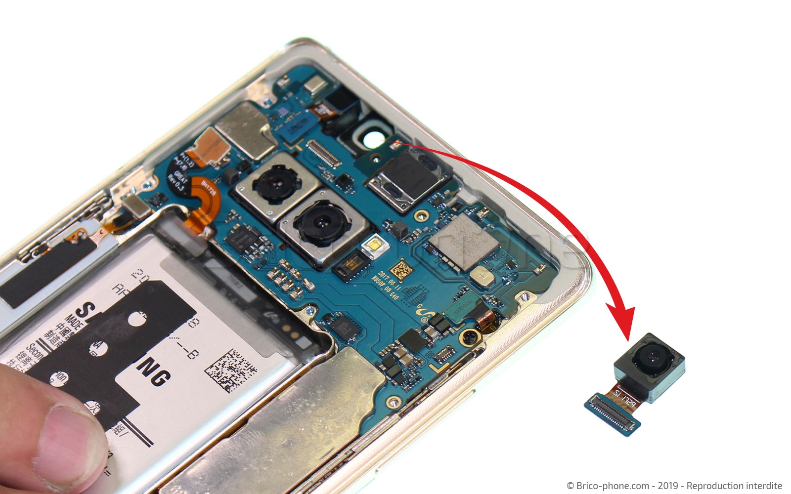 Changement du connecteur de charge sur Galaxy Note 8 photo 3