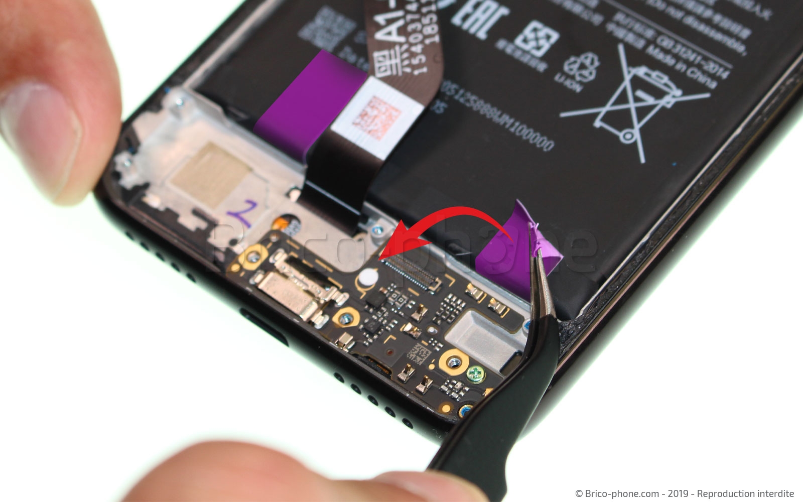 Changement de batterie sur Redmi Note 7 photo 1