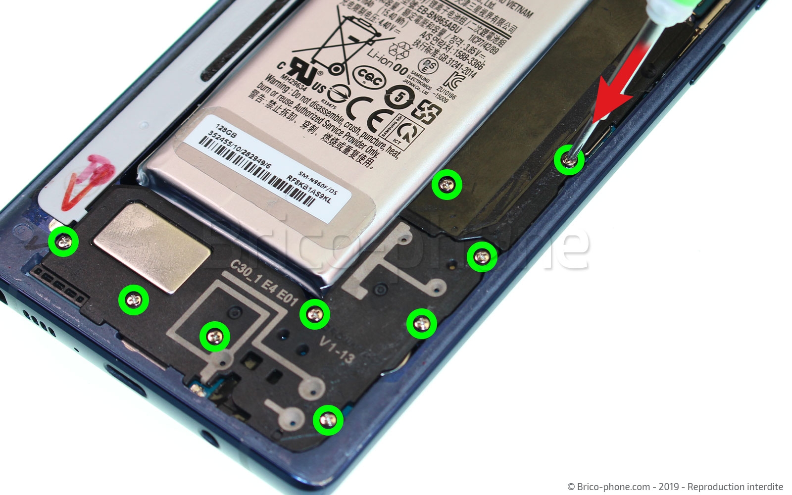 Changement du connecteur de charge sur Galaxy Note 9 photo 1