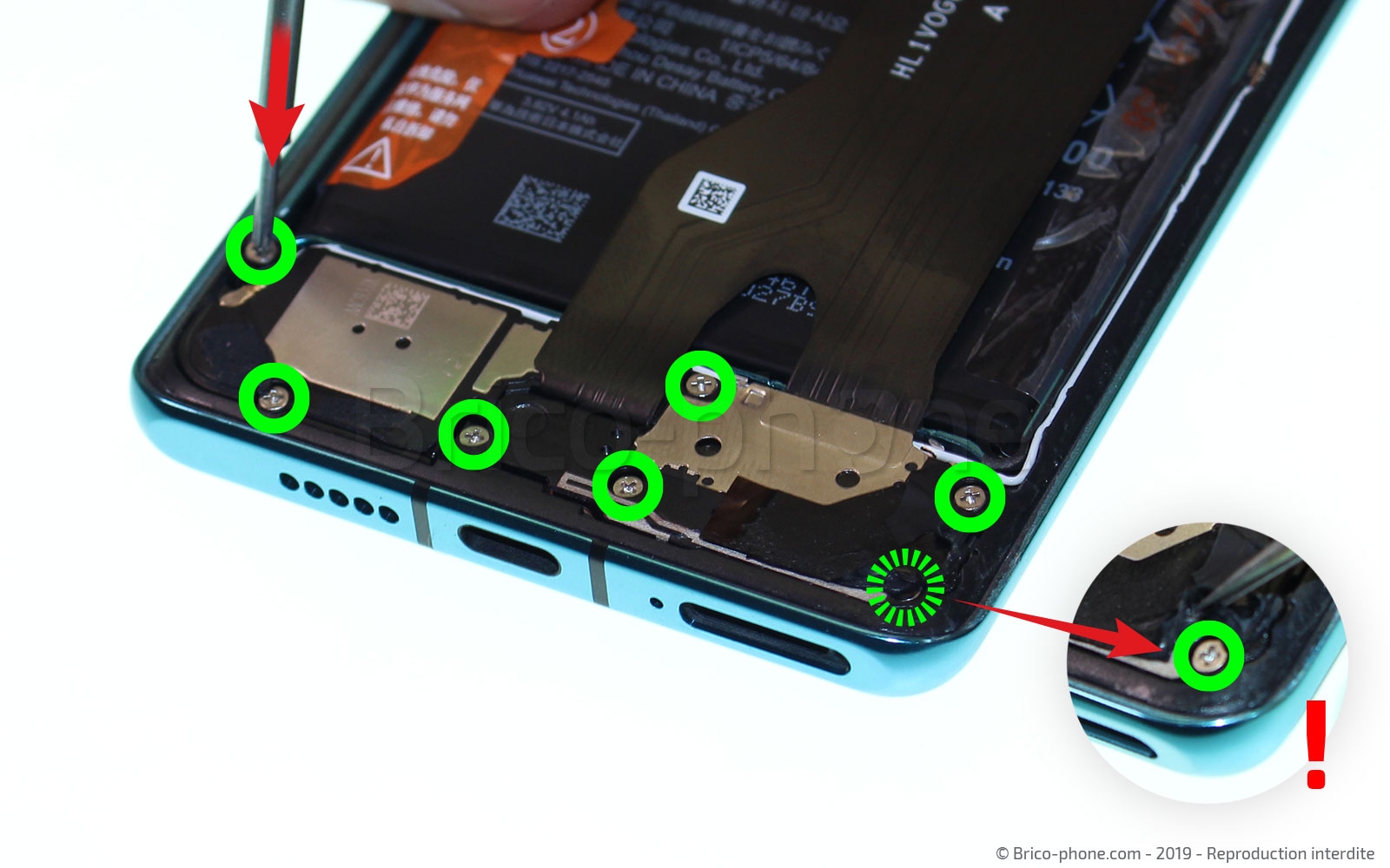 Changement du connecteur de charge sur P30 Pro photo 1
