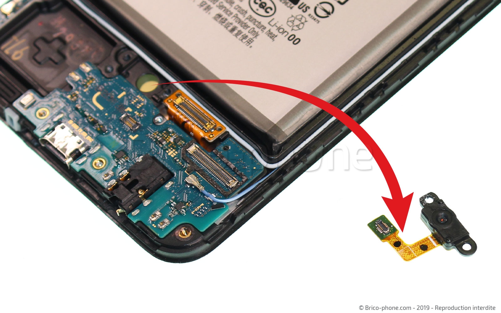 Changement d'écran vitre et LCD sur Galaxy A50 photo 4