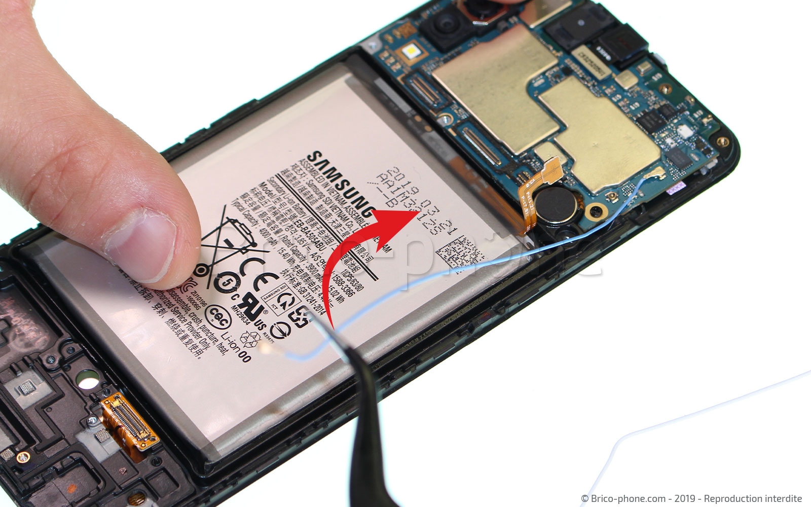 Changement d'écran vitre et LCD sur Galaxy A50 photo 2