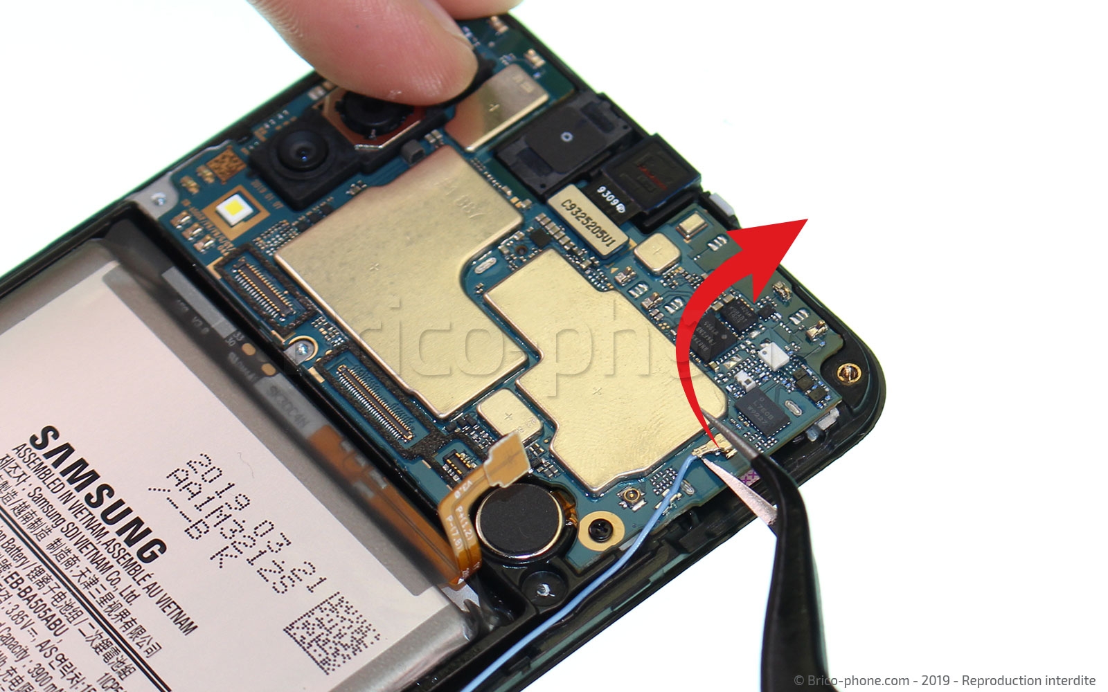 Changement d'écran vitre et LCD sur Galaxy A50 photo 3