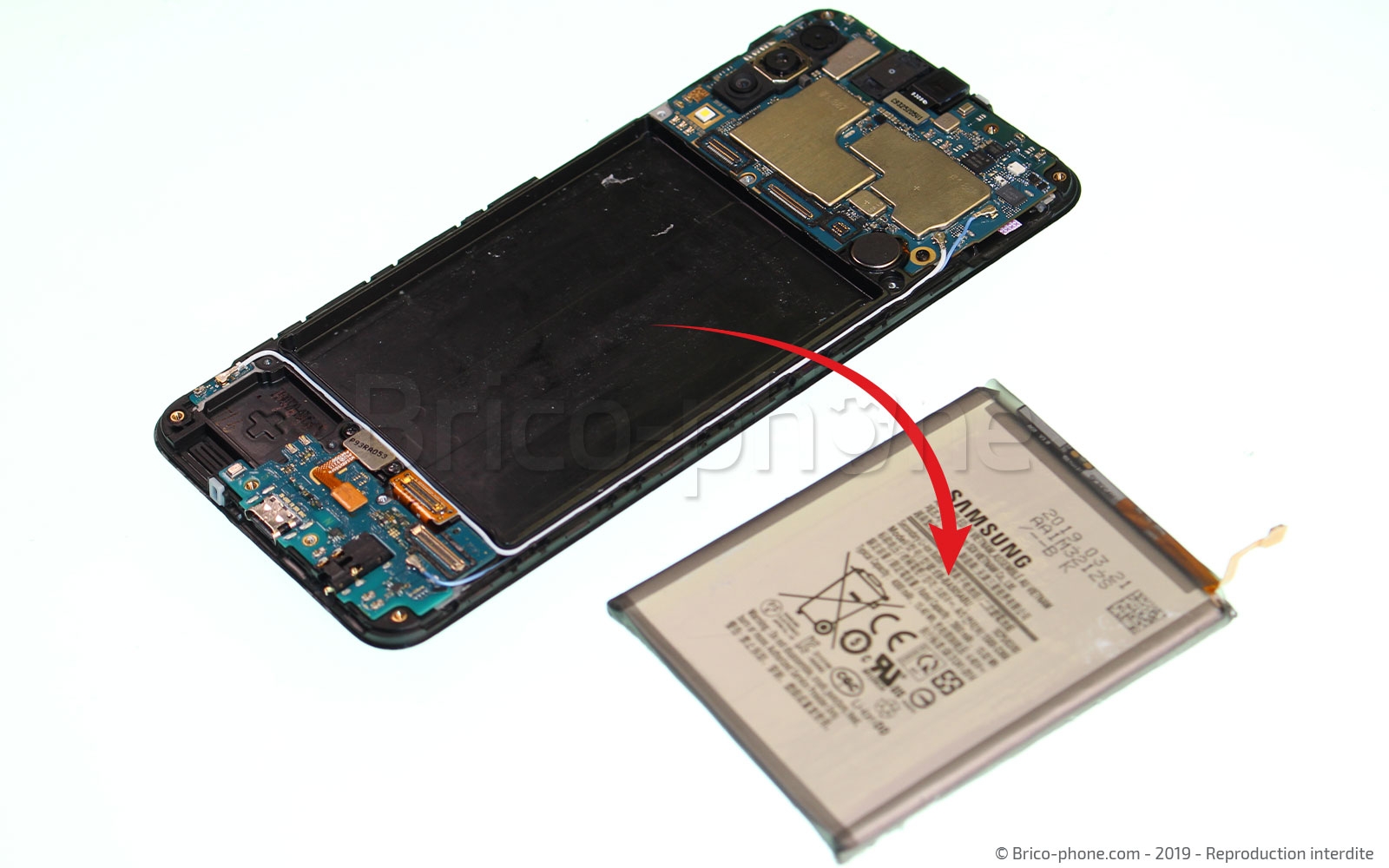 Changement de batterie sur Galaxy A50 photo 3