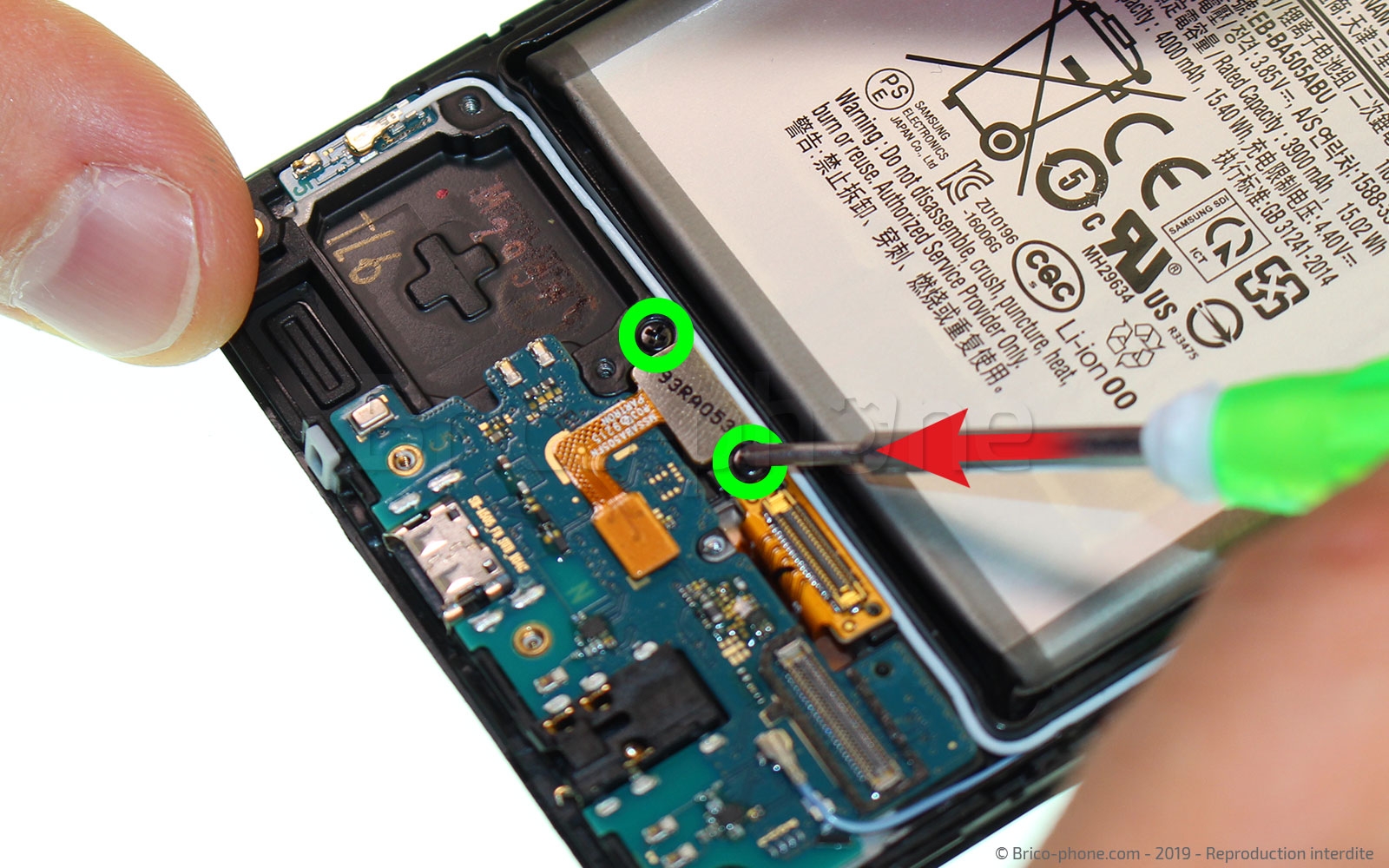 Changement de dock sur Galaxy A50 photo 1