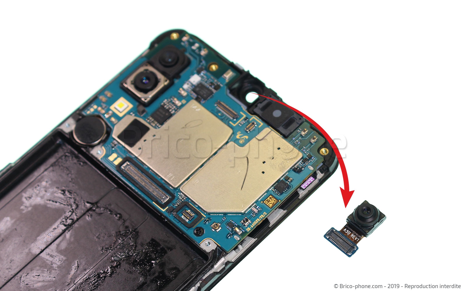 Démontage complet sur Galaxy A40 photo 3