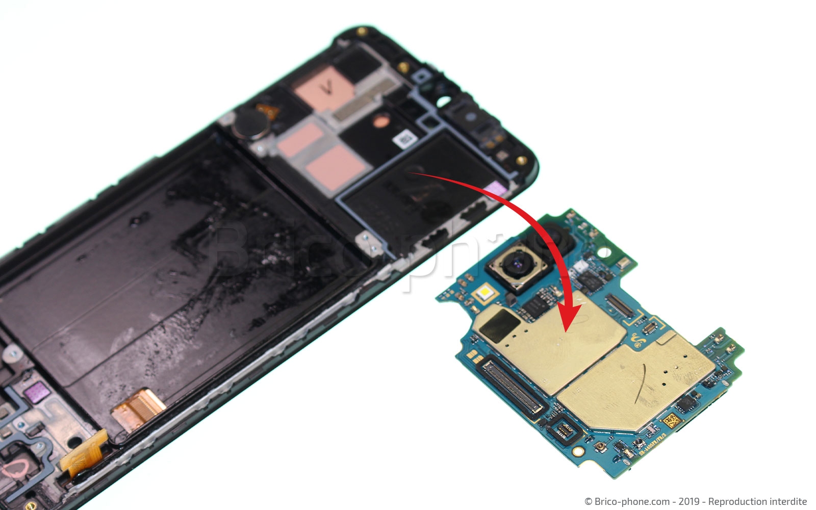 Démontage complet sur Galaxy A40 photo 3