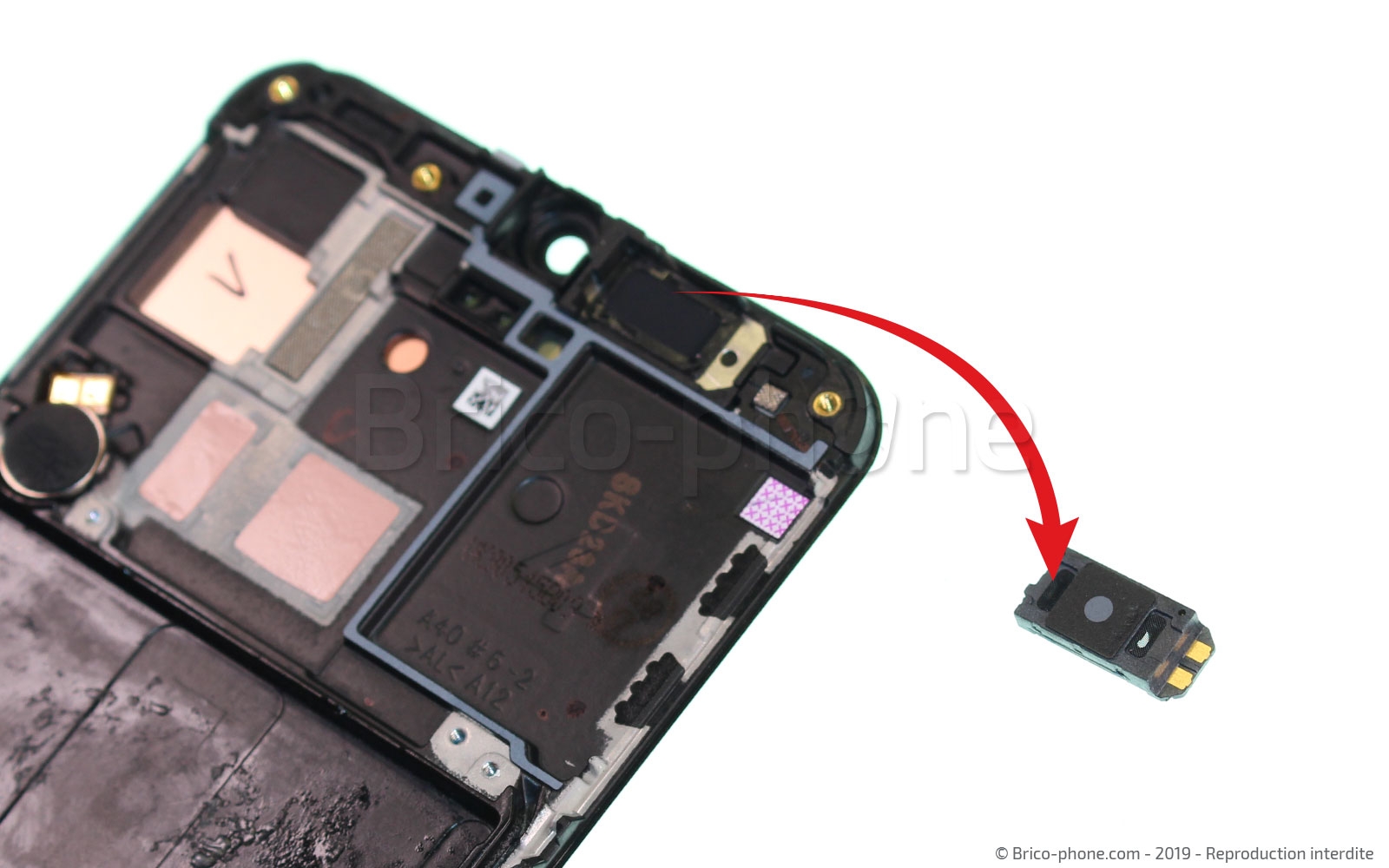 Démontage complet sur Galaxy A40 photo 2