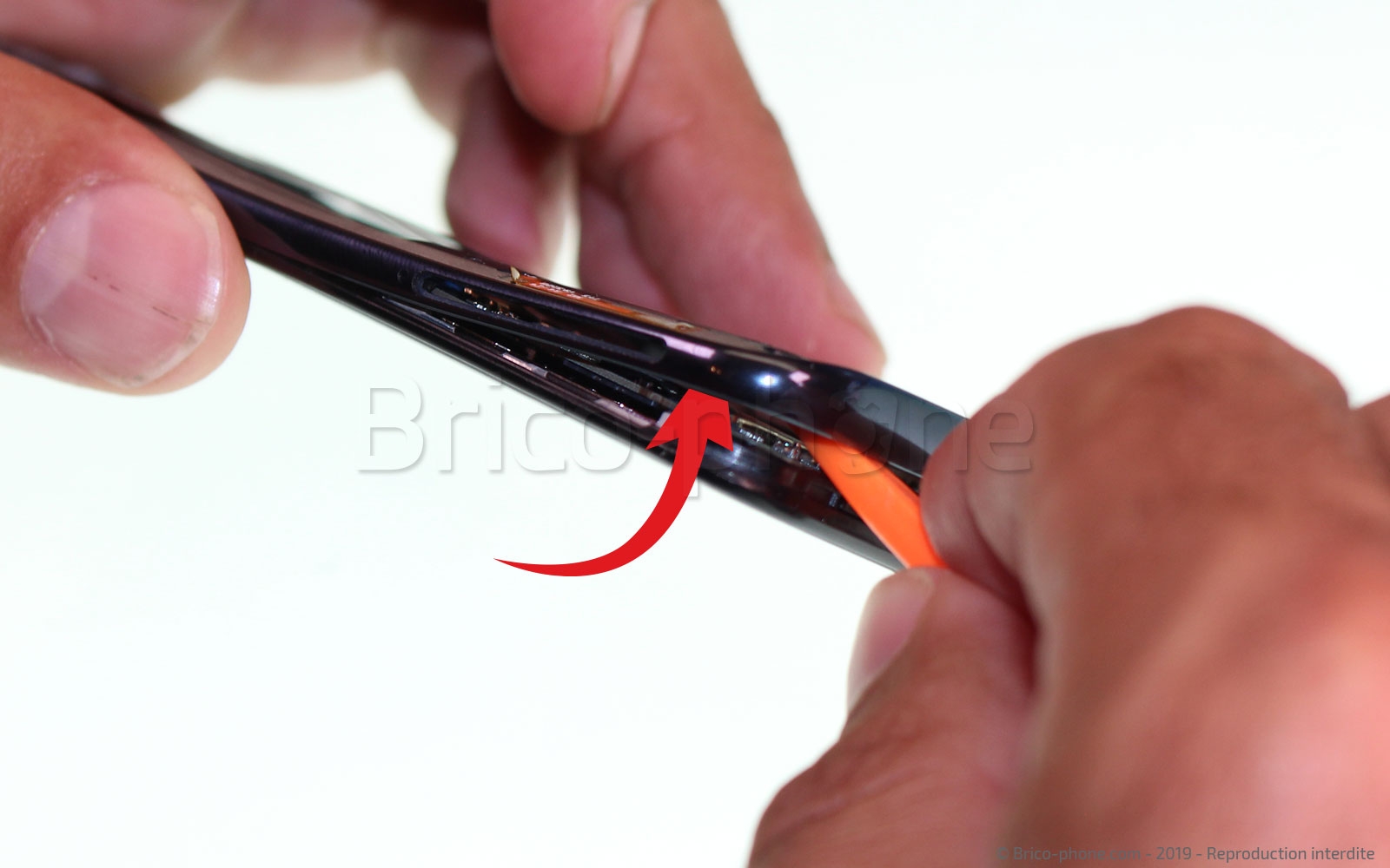 Changement d'écran vitre et AMOLED sur Galaxy A40 photo 1