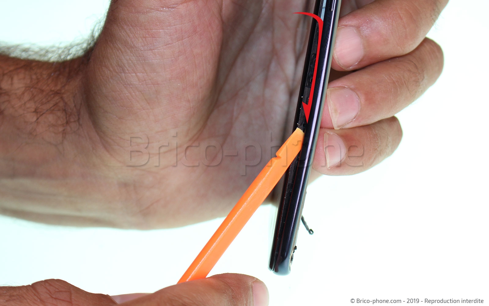 Changement d'écran vitre et AMOLED sur Galaxy A40 photo 2