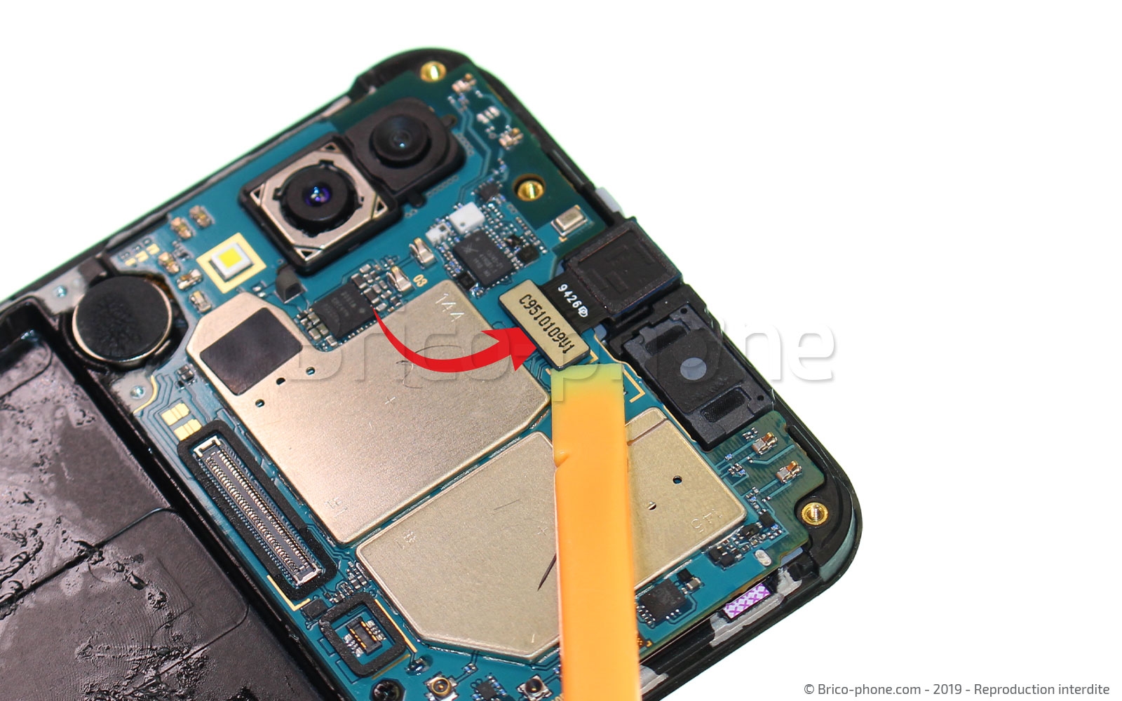 Changement d'écran vitre et AMOLED sur Galaxy A40 photo 1