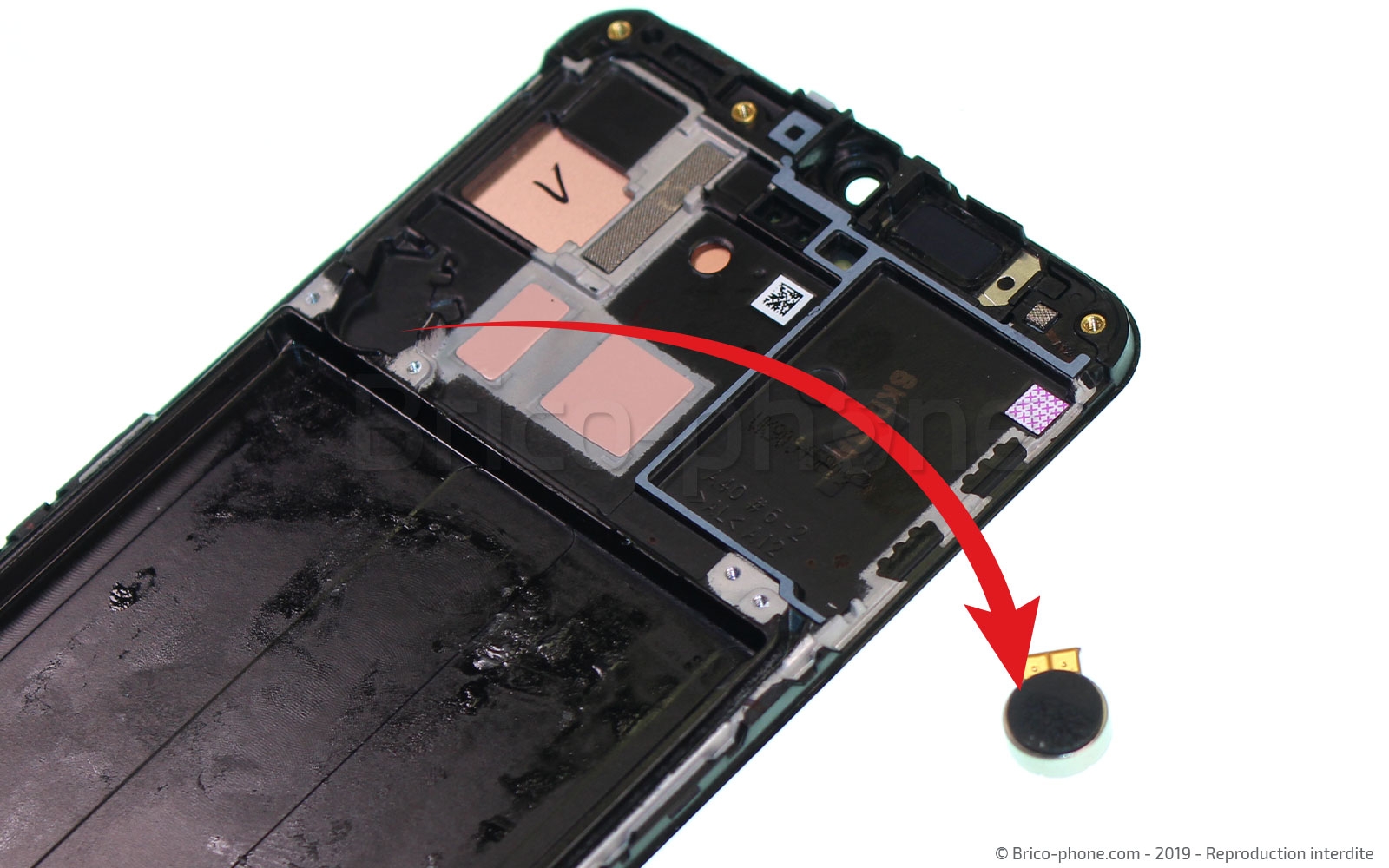 Changement d'écran vitre et AMOLED sur Galaxy A40 photo 3