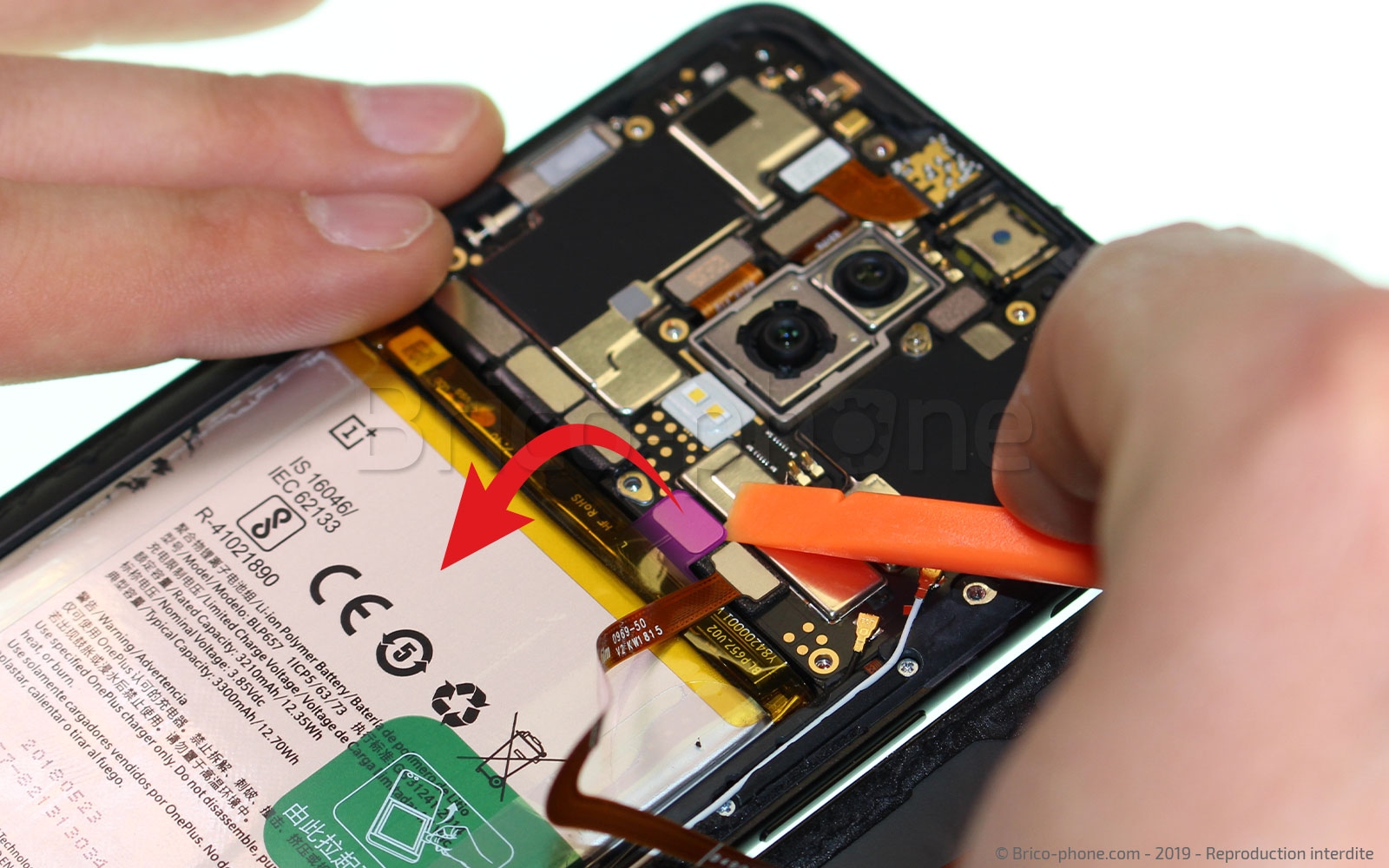 Changement de batterie sur OnePlus 6 photo 1