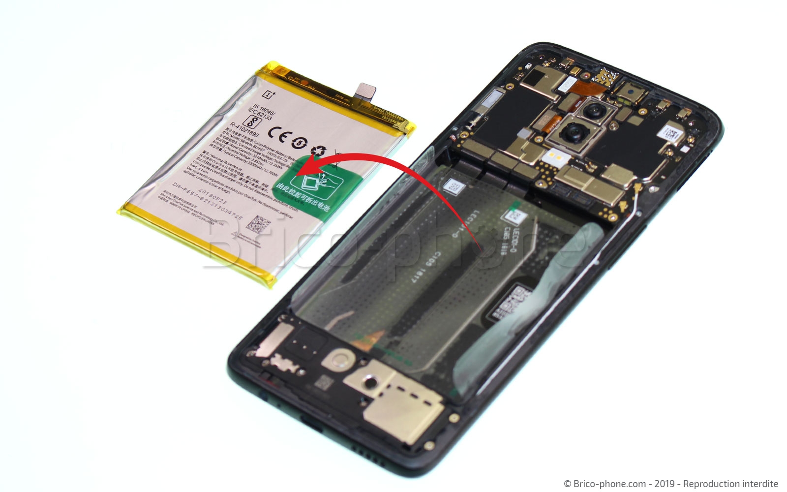 Changement de batterie sur OnePlus 6 photo 4