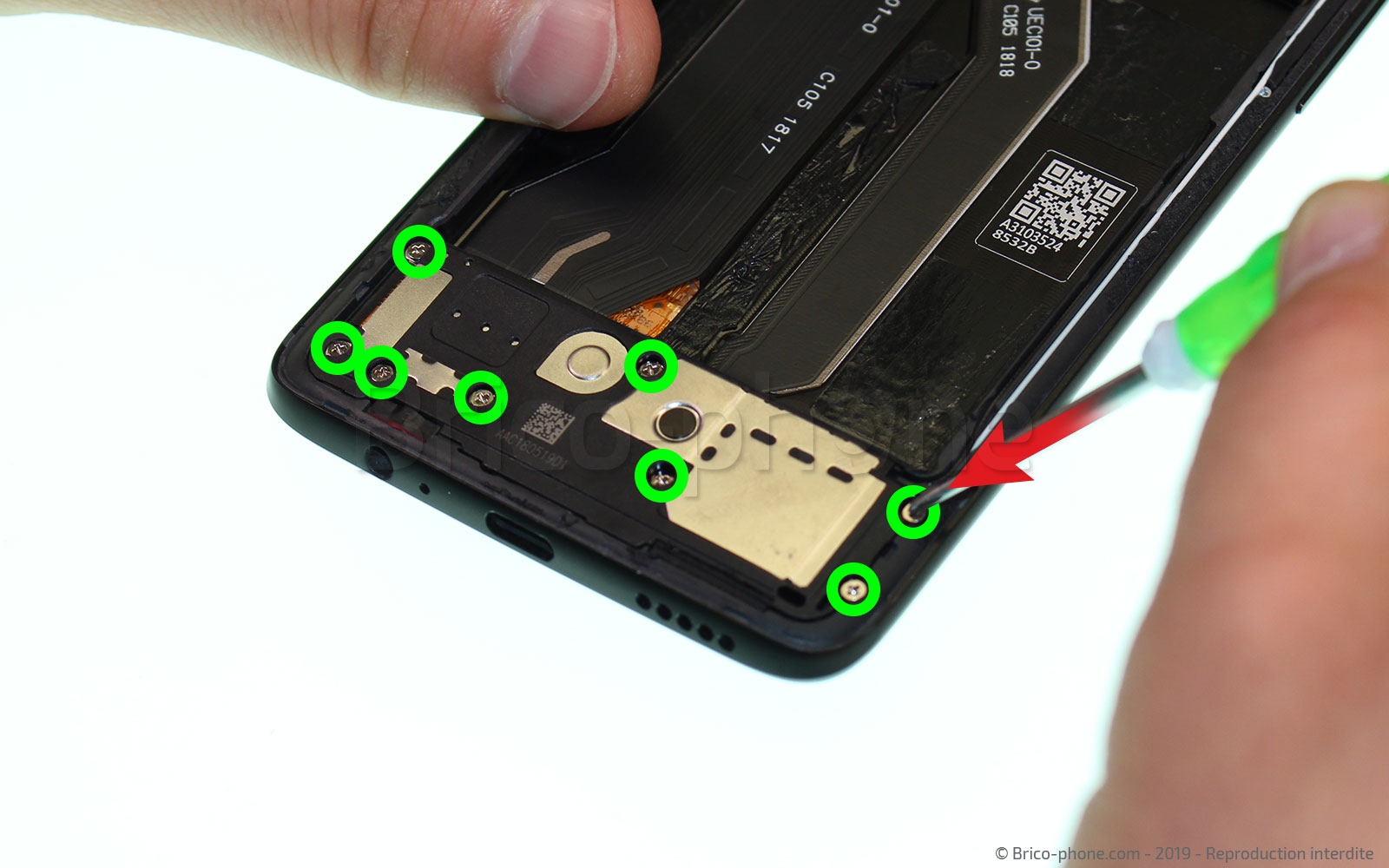 Changement du connecteur de charge sur OnePlus 6 photo 1