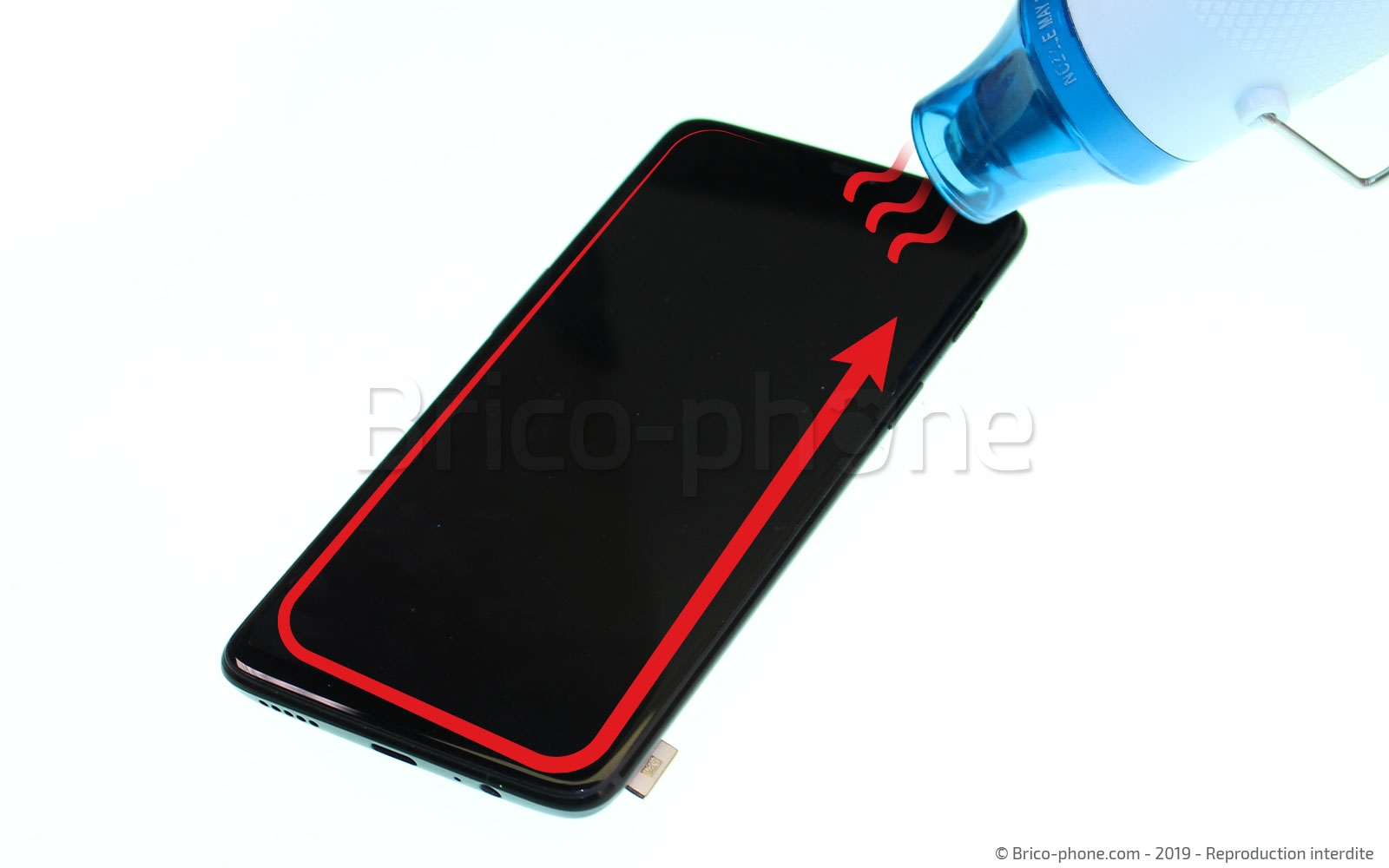 Changement d'écran vitre et LCD sur OnePlus 6 photo 3