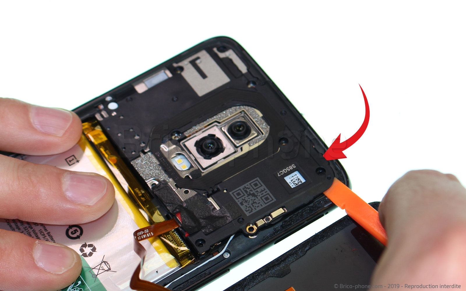 Changement d'écran vitre et LCD sur OnePlus 6 photo 3