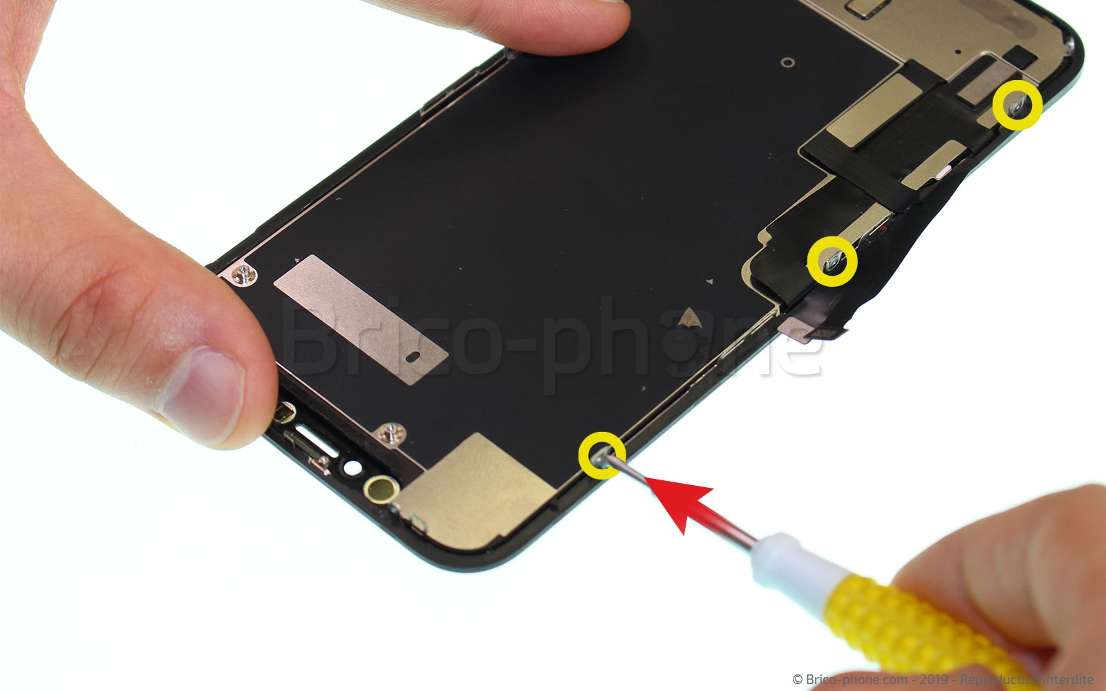 Changement de l'écran (vitre + LCD) sur iPhone XR photo 4