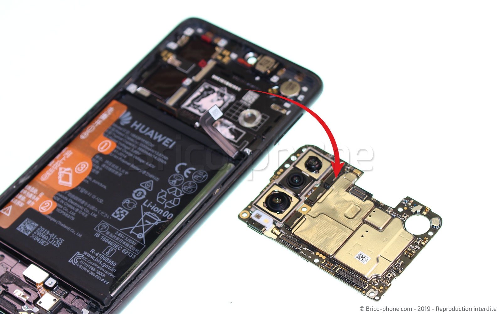 Démontage complet sur P30 photo 2