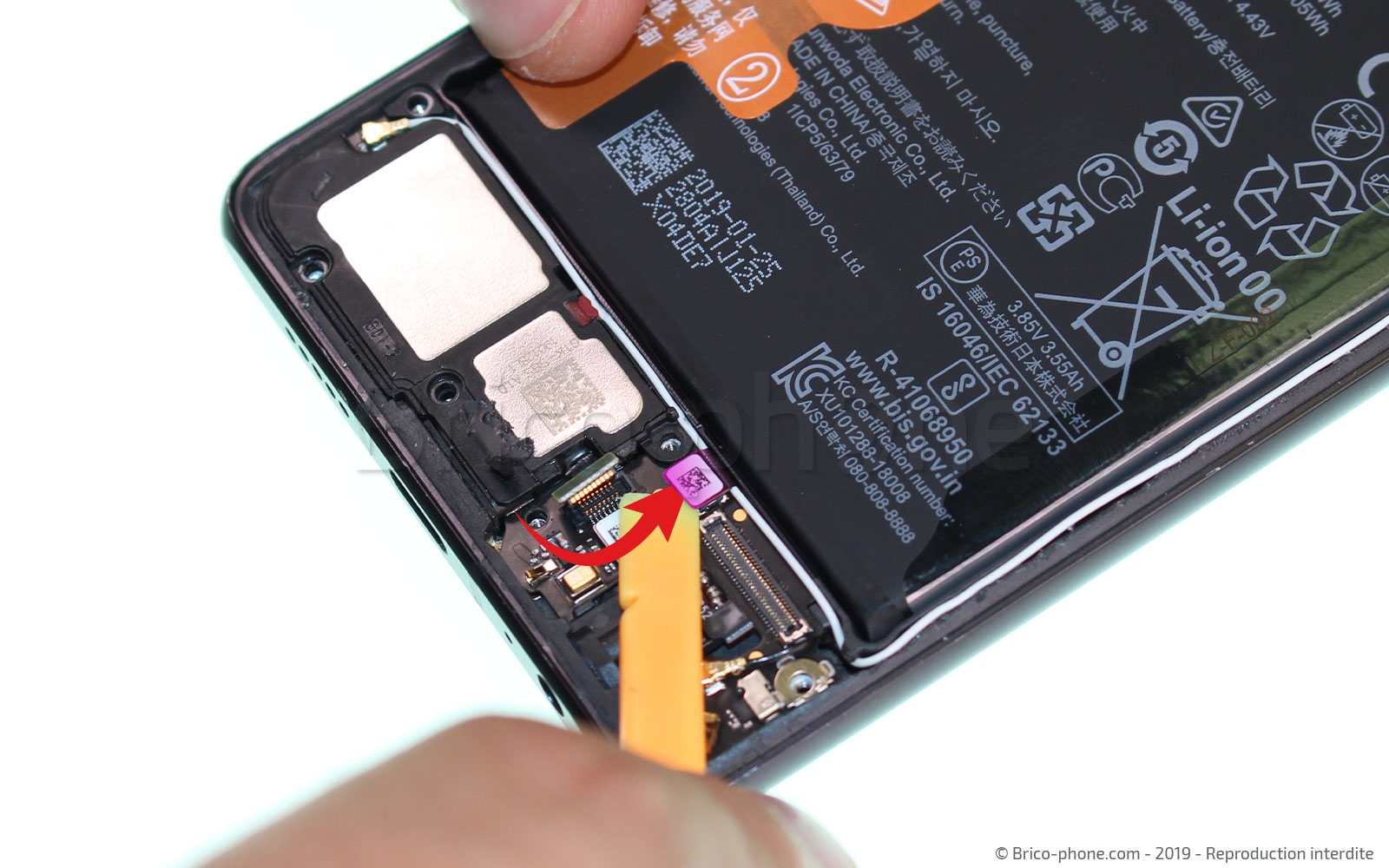 Changement du connecteur de charge sur P30 photo 1