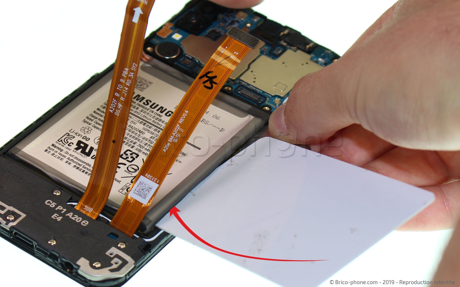 Changement de batterie sur Galaxy A20e photo 2