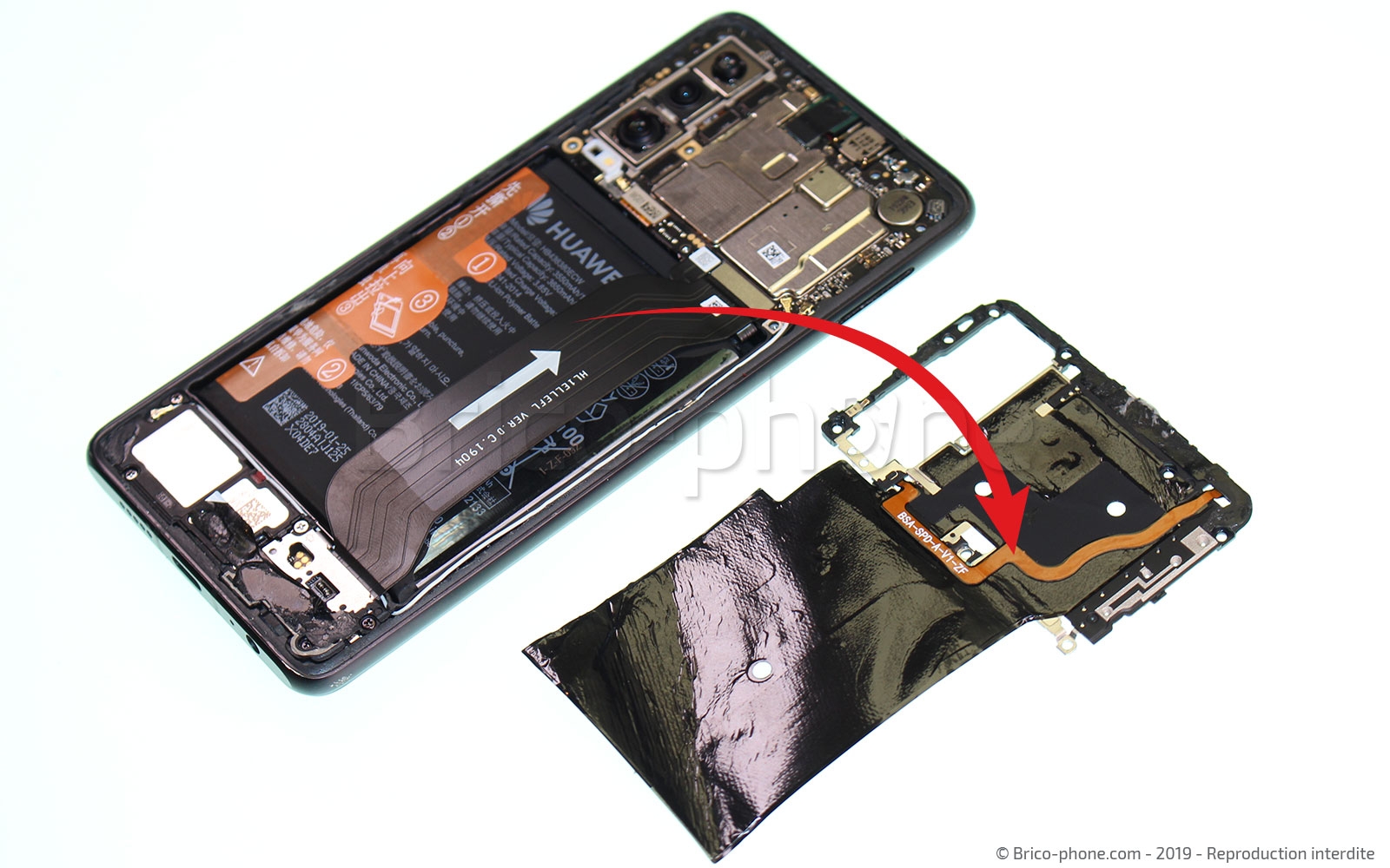 Changement du bloc écran  sur P30 photo 4