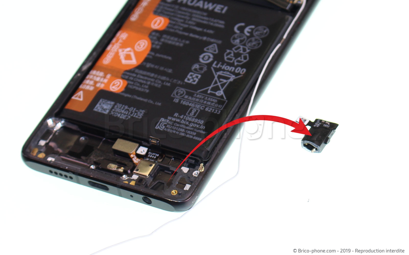 Changement du bloc écran  sur P30 photo 4