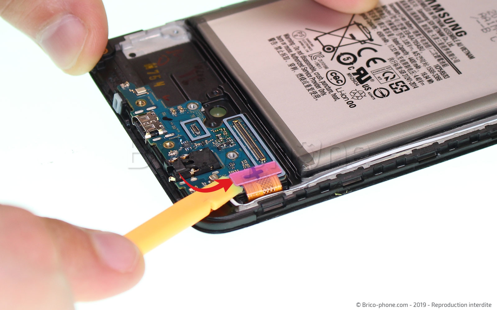 Changement de connecteur de charge sur Galaxy A70 photo 1