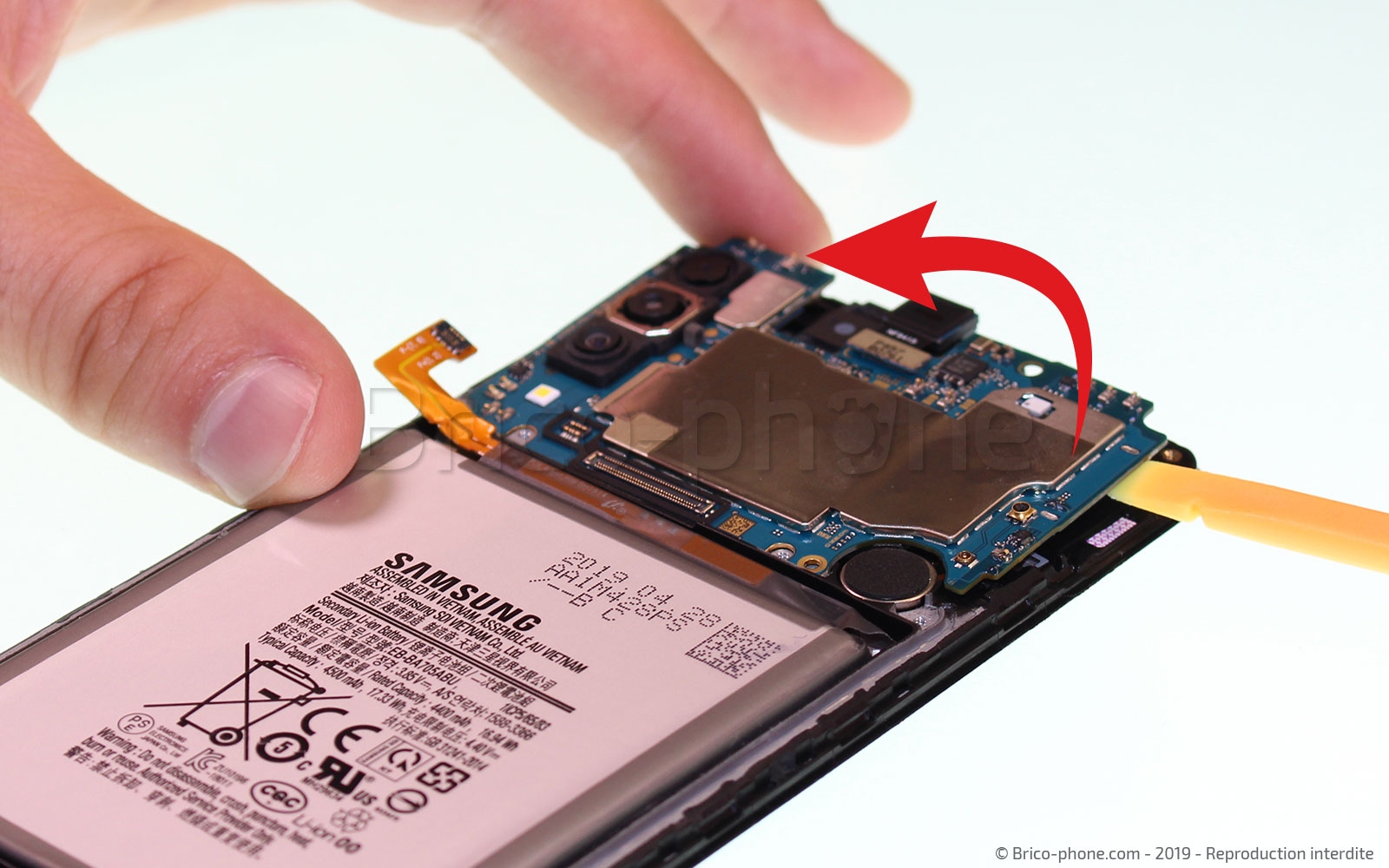 Changement de bloc écran sur Galaxy A70 photo 2