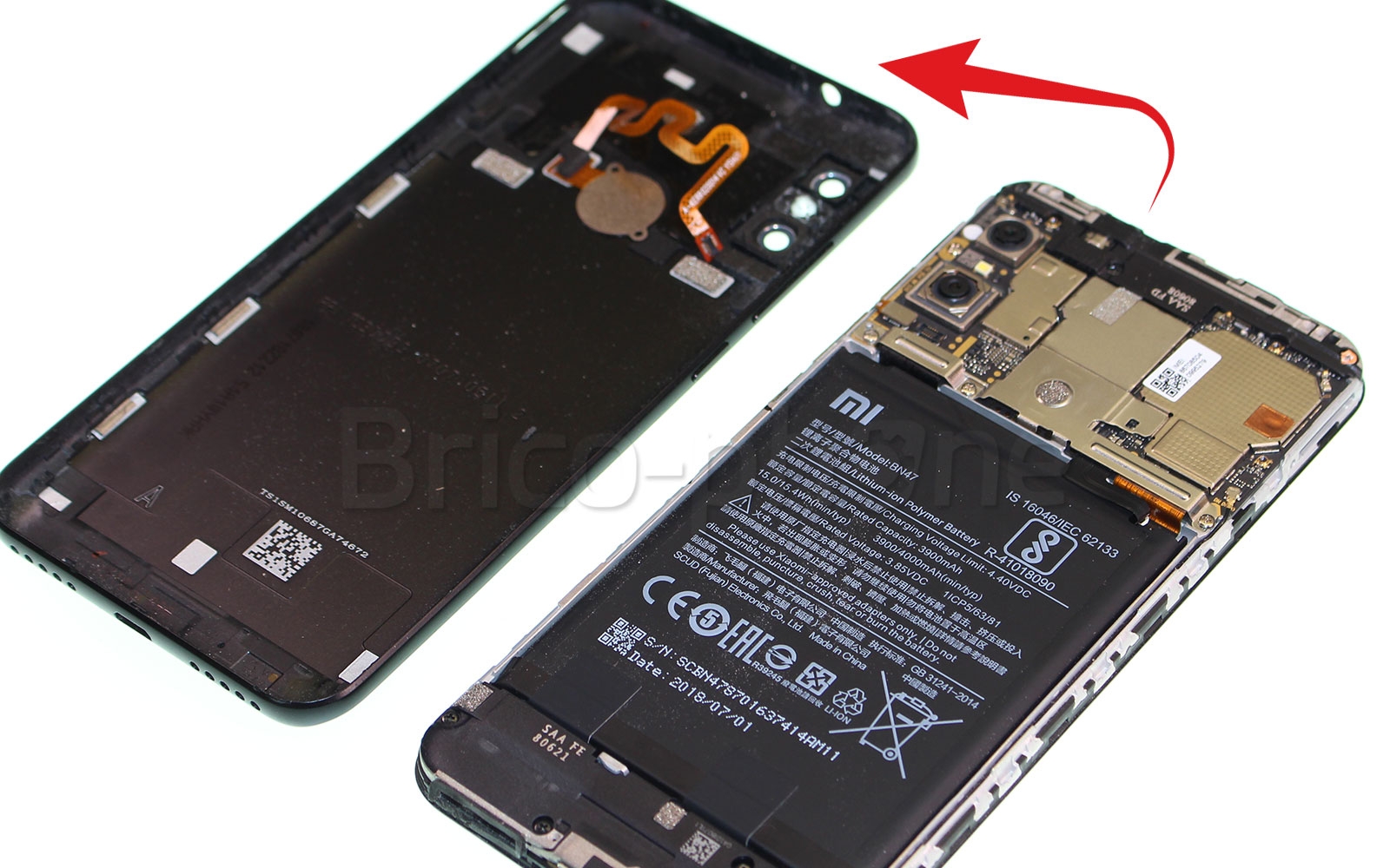 Changement du connecteur de charge sur Mi A2 Lite photo 2