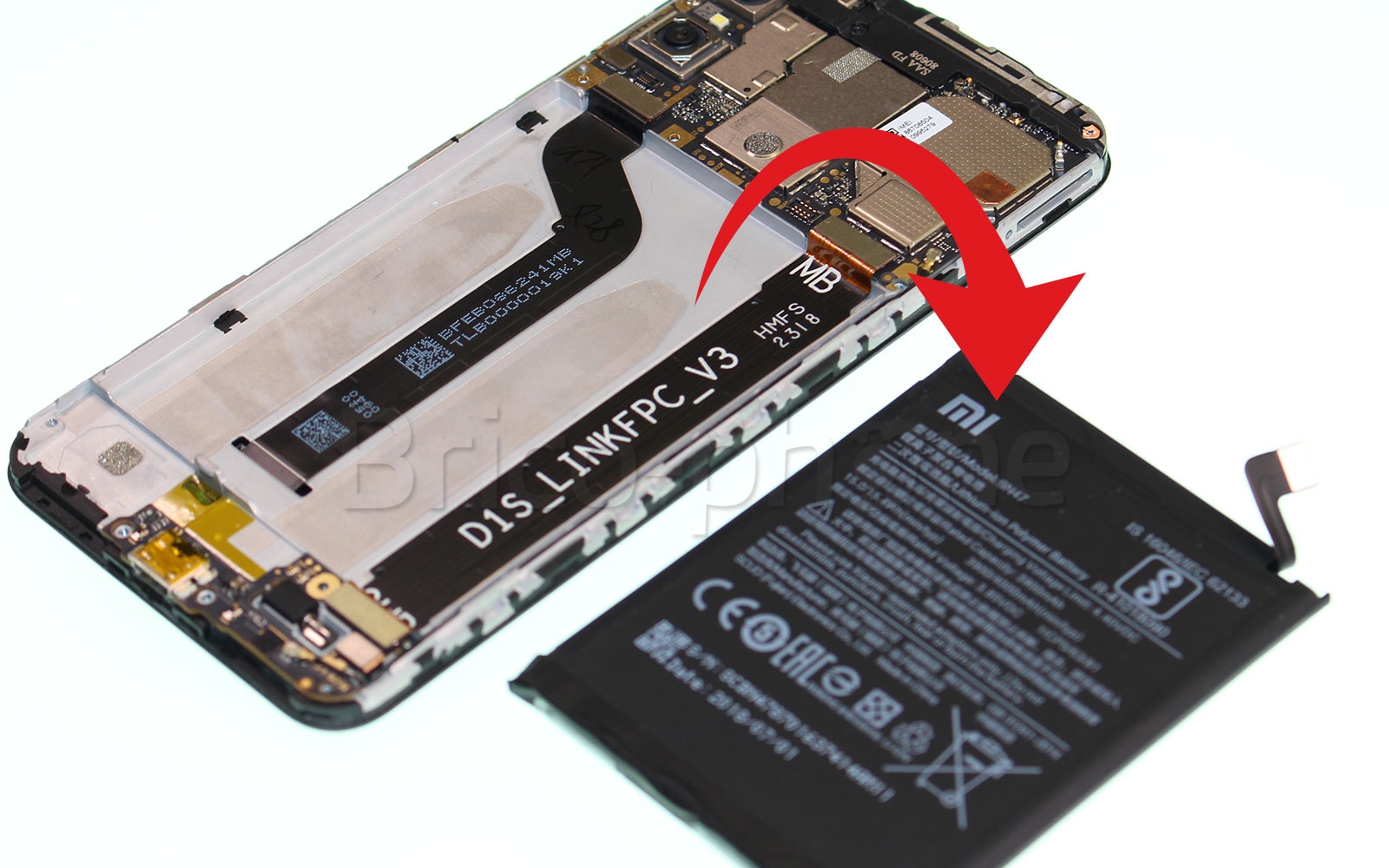 Remplacement de l'écran (vitre+ LCD) sur Mi A2 Lite photo 3