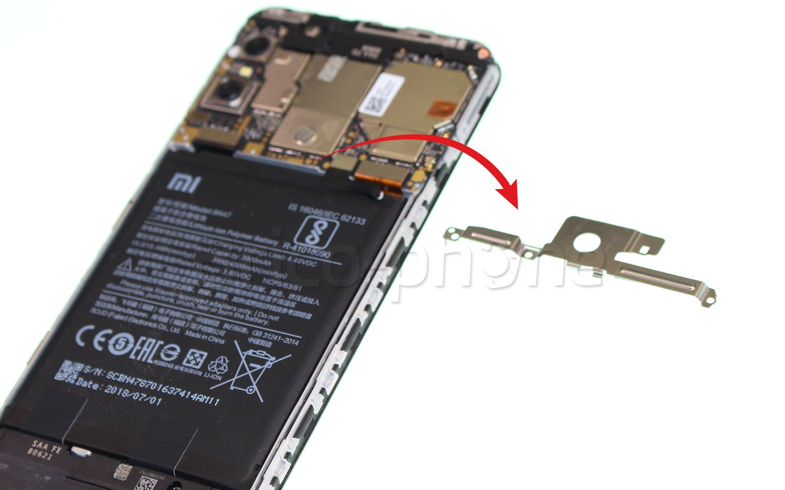 Remplacement de l'écran (vitre+ LCD) sur Mi A2 Lite photo 3