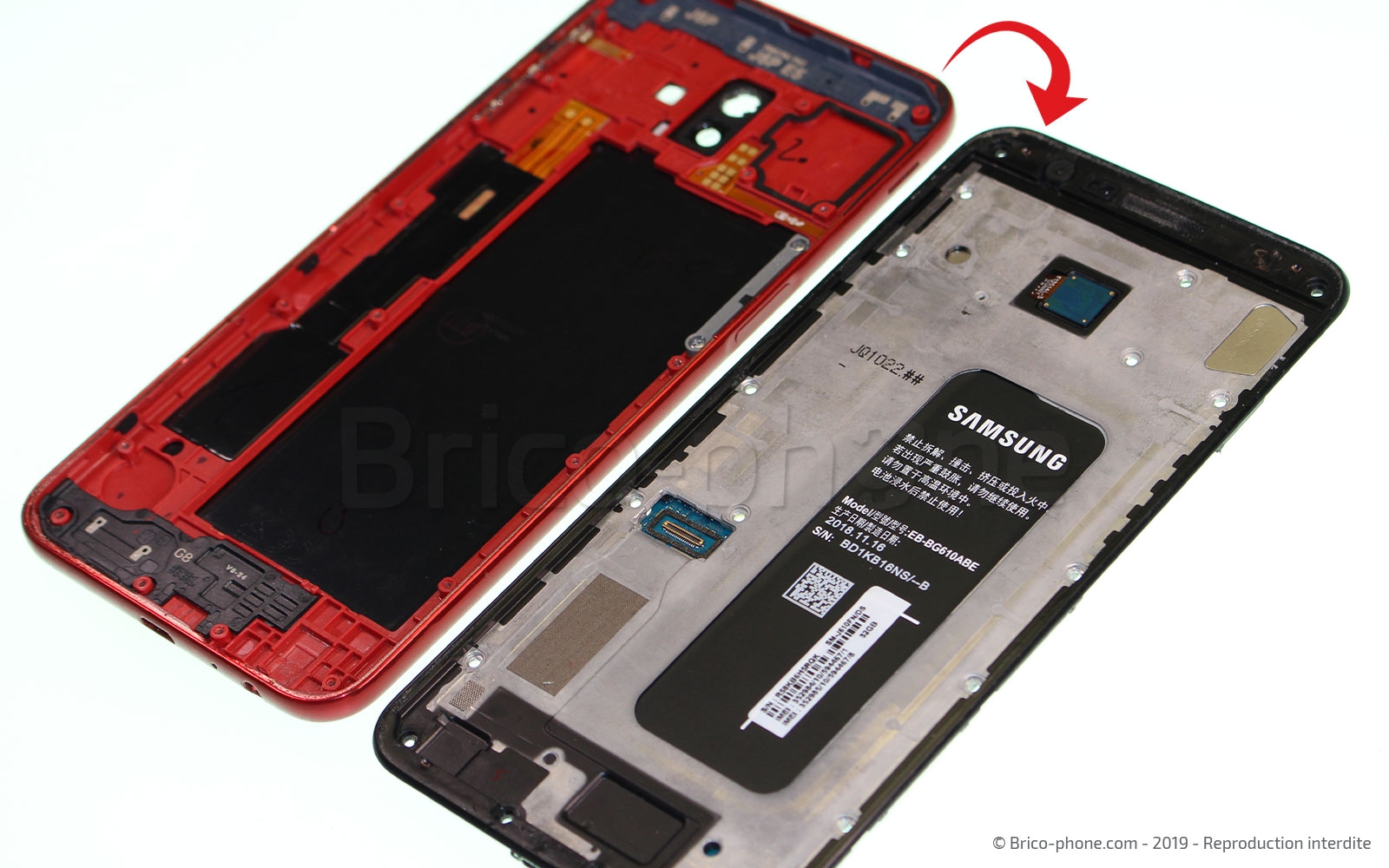 Changement de Batterie sur Galaxy J6 Plus photo 3