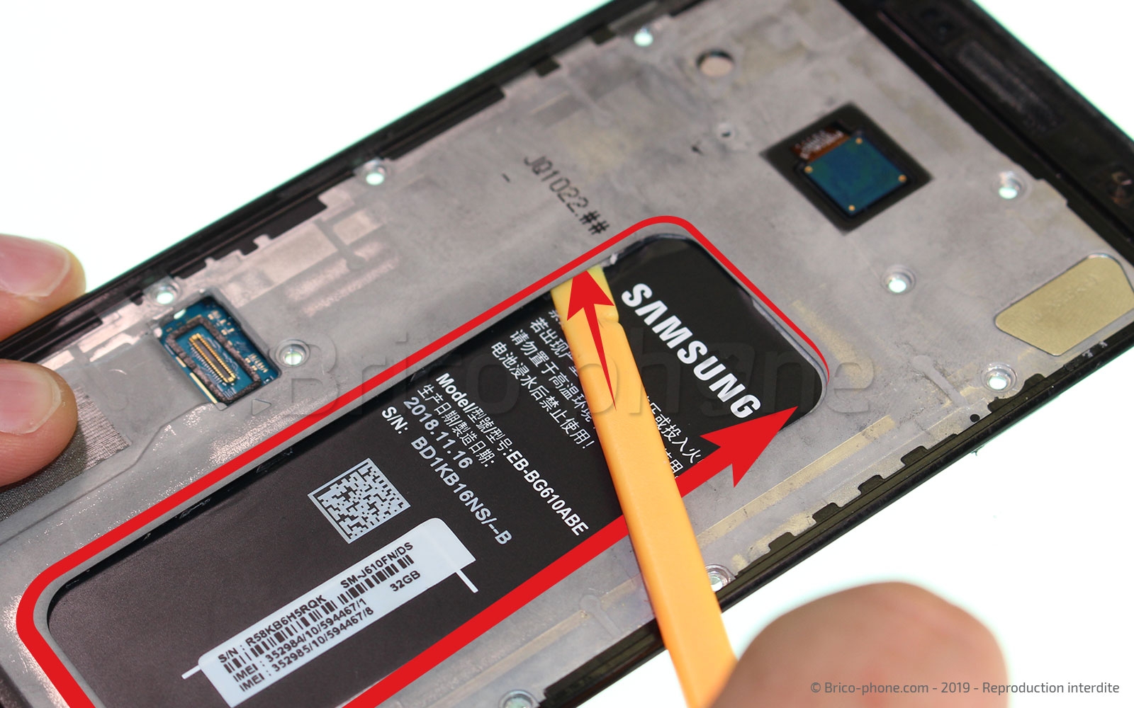 Changement de Batterie sur Galaxy J6 Plus photo 2